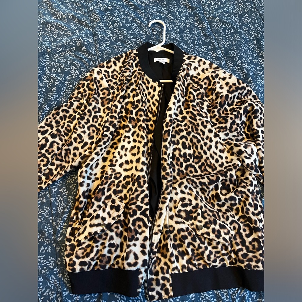 Cheetah bomber jacket